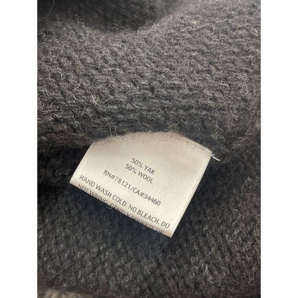 Eileen Fisher Petite Women Wool Turtleneck Cropped Long Sleeve Sweater Size PP - Picture 6 of 6